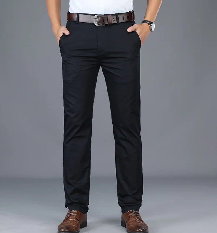 Men's Cotton Stretch Oversized Casual Business Pants