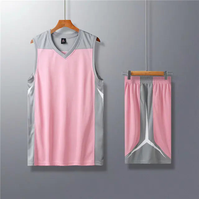 Men's College Basketball Uniform Set with Custom Shorts