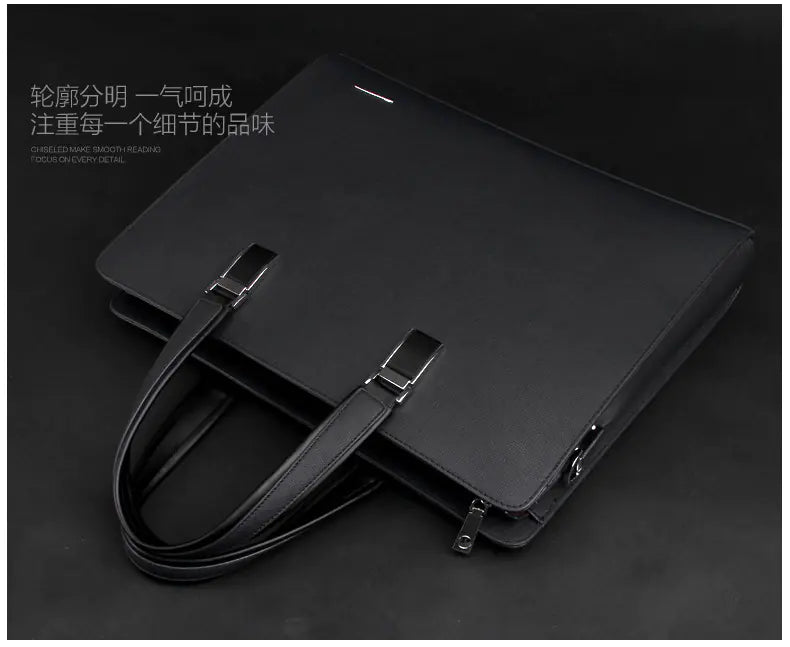 Men's Genuine Leather Briefcase for Laptop