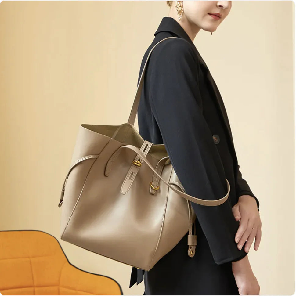 Women's Fashion Leather Shoulder Bag - Versatile Handbag