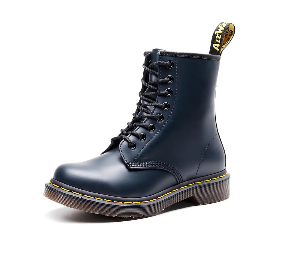 Women's Martin Boots - Trendy Leather Short Ankle Boots