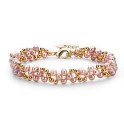 2024 14K vergoldetes Perlenarmband für Damen