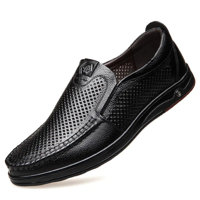 Men's Genuine Leather Breathable Casual Shoes (Size 45-46)