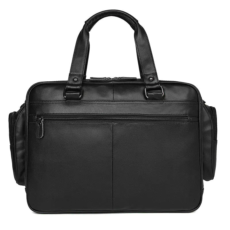 JMD Genuine Leather Men's Briefcase for 16-Inch Laptop