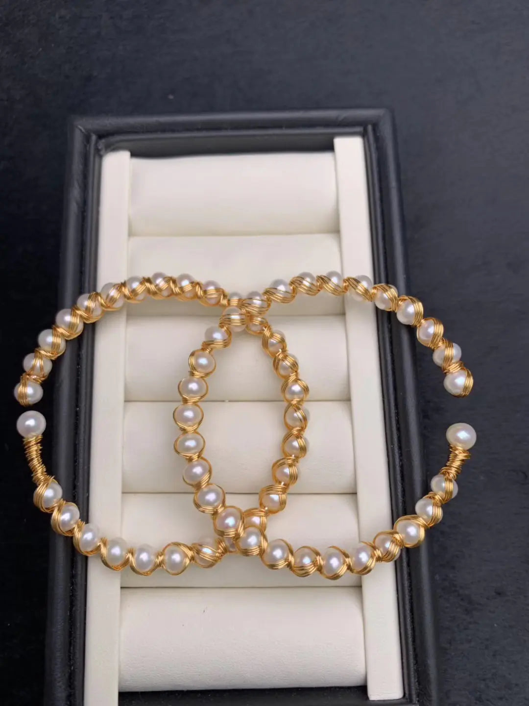 14K Gold-Plated Natural Deep Sea Pearl Bracelet