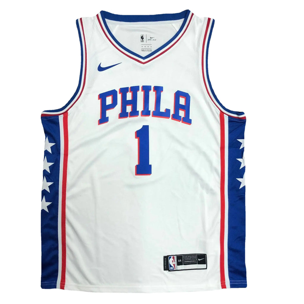 76ers V-Neck Blue Jerseys: Harden, Embiid & Simmons