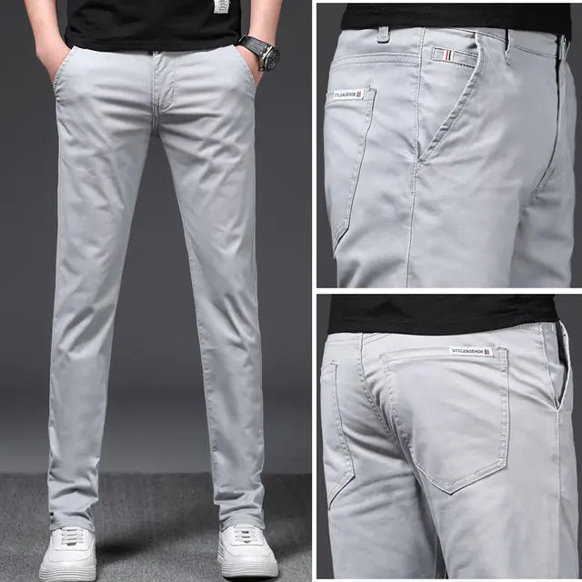 Men's Casual Pants - Stretch Loose Business Casual Style
