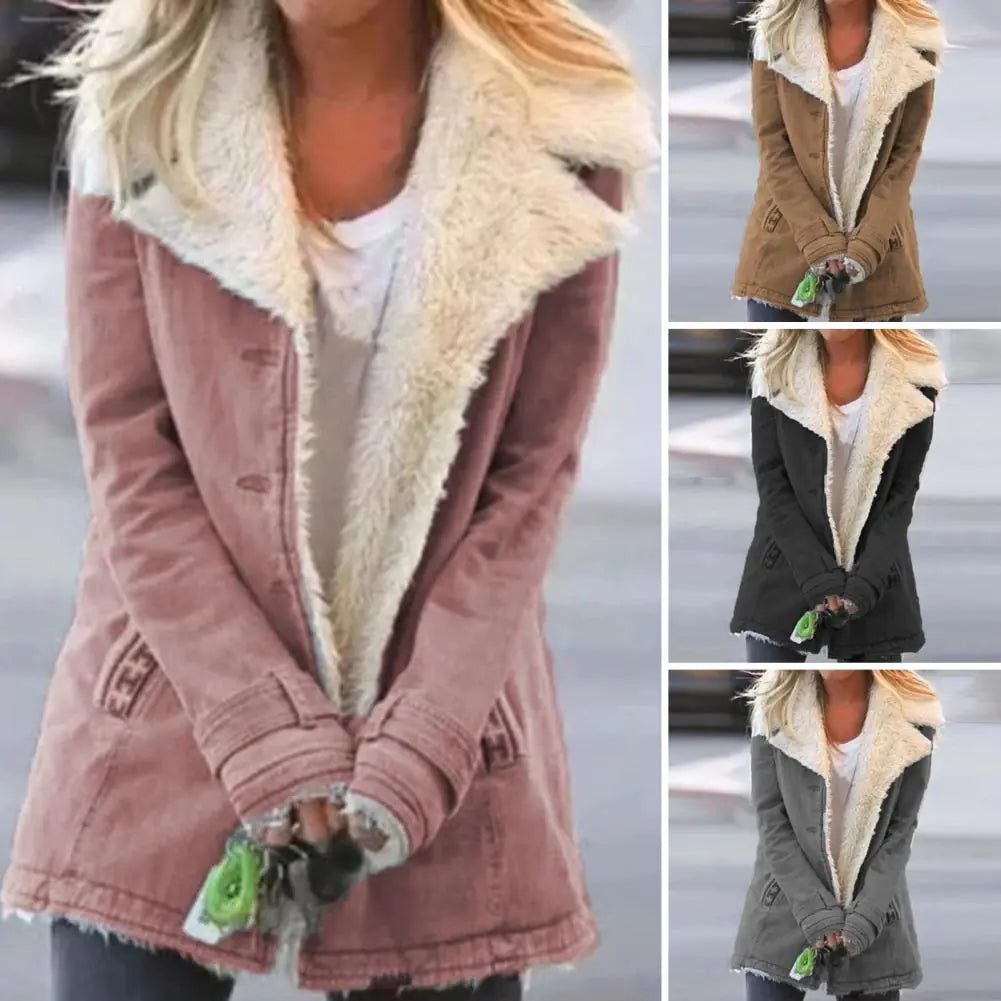 Thick Warm Hooded Parka Jacket for Women
