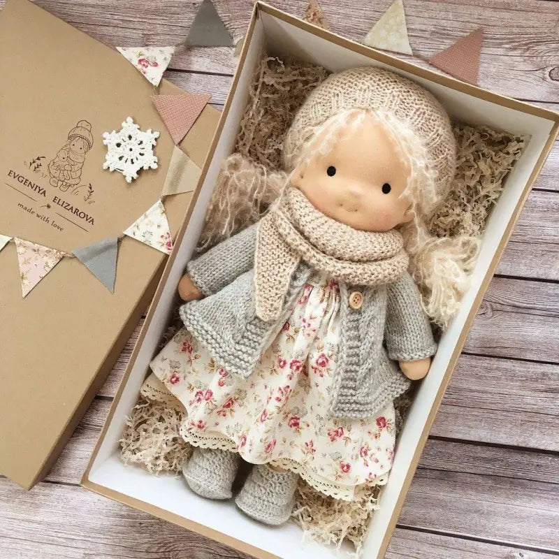Handmade Mini Dress-Up Doll DIY Gift Box Set