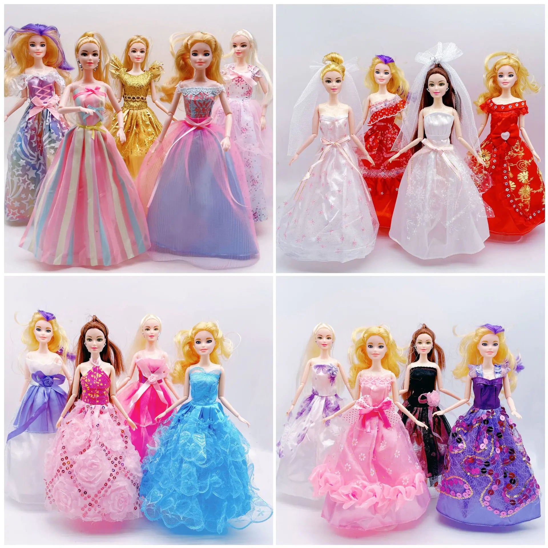 11.5-inch Barbie Doll All-inclusive Wedding Dress Outfit