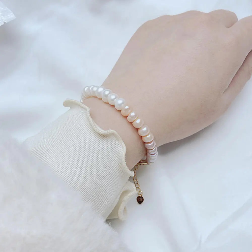 14K Gold-Plated Freshwater Pearl Gradient Bracelet
