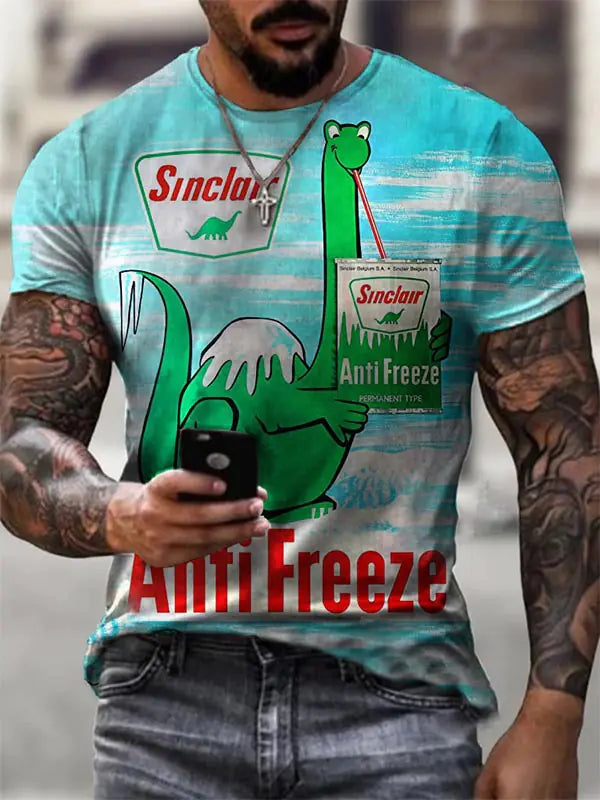 Men's Short Sleeve T-Shirt 3D Digital Print GULF