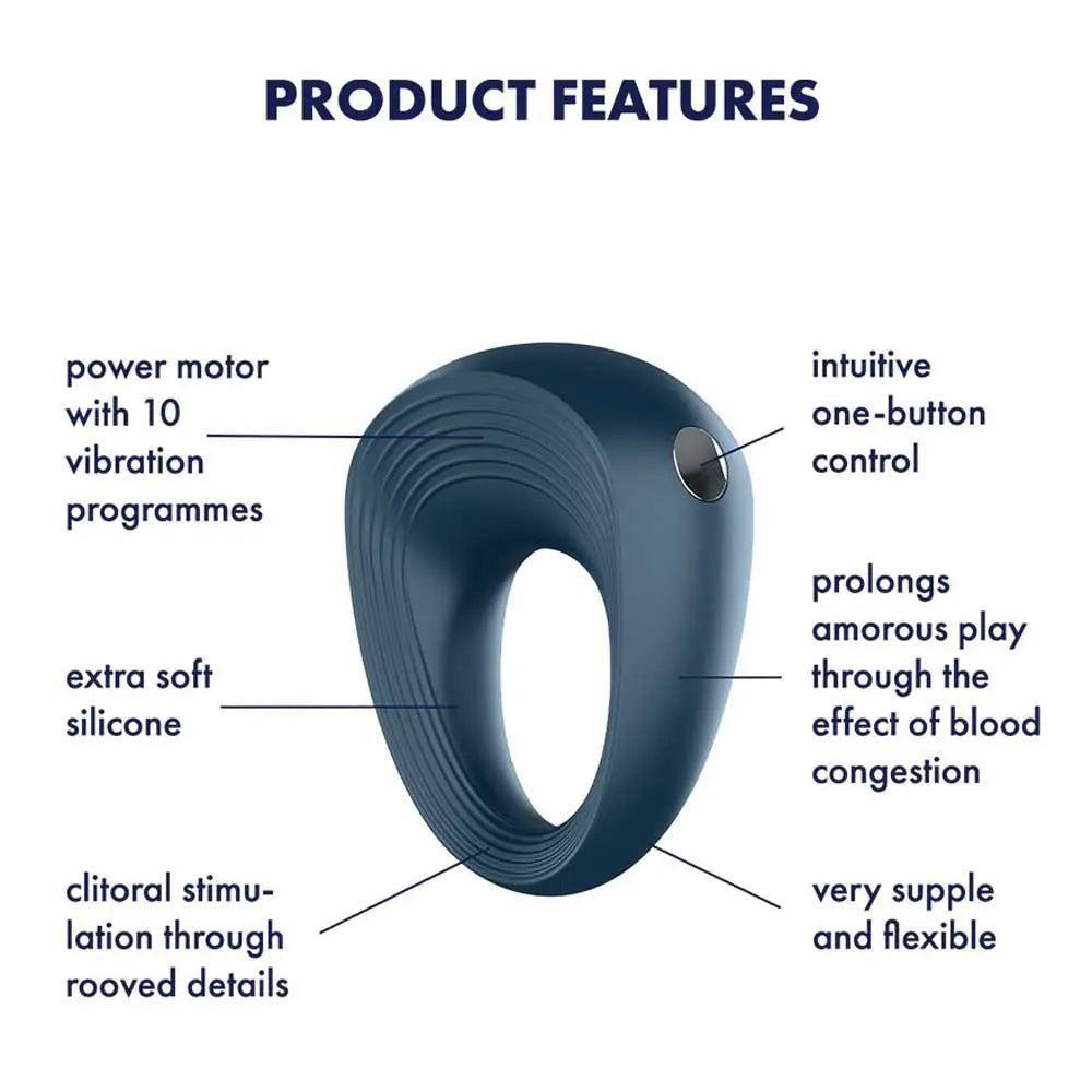 Satisfyer Power Ring Vibrating Cock Ring for Men