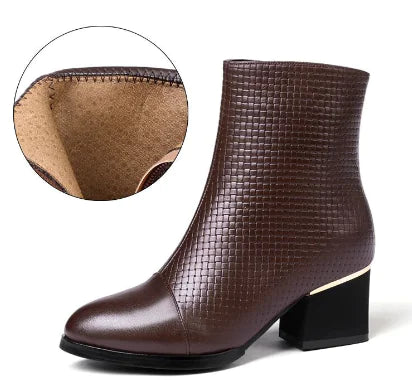 Women's High Heel Martin Boots for Autumn Winter