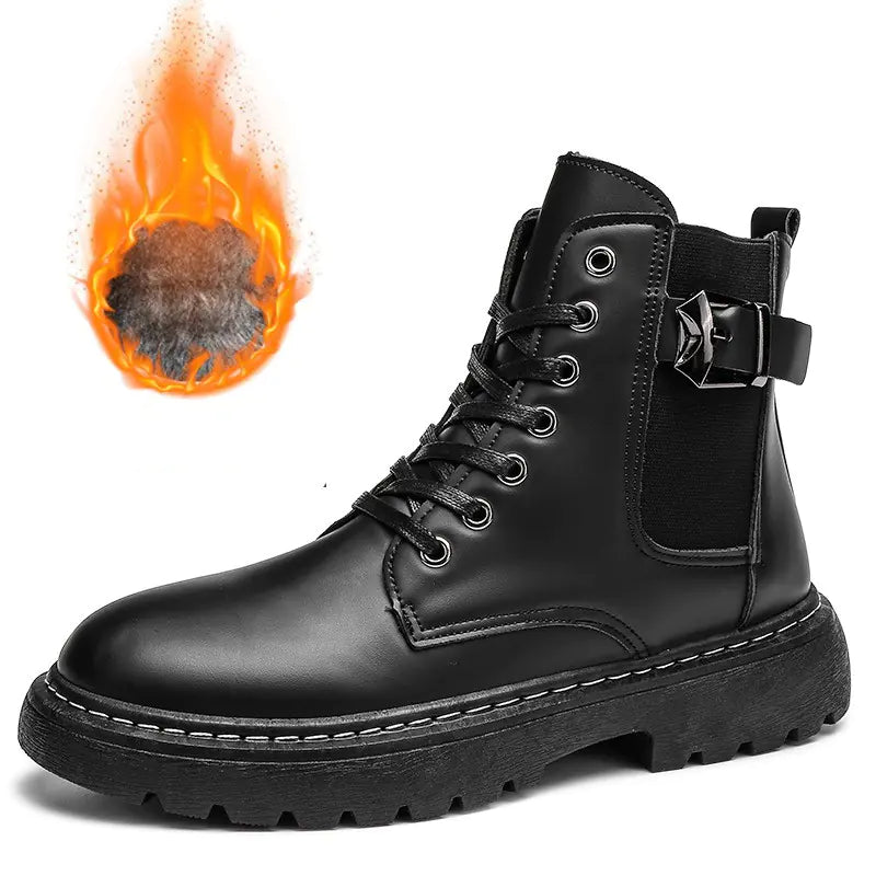 Martin British Style Men's High-Top Leather Boots