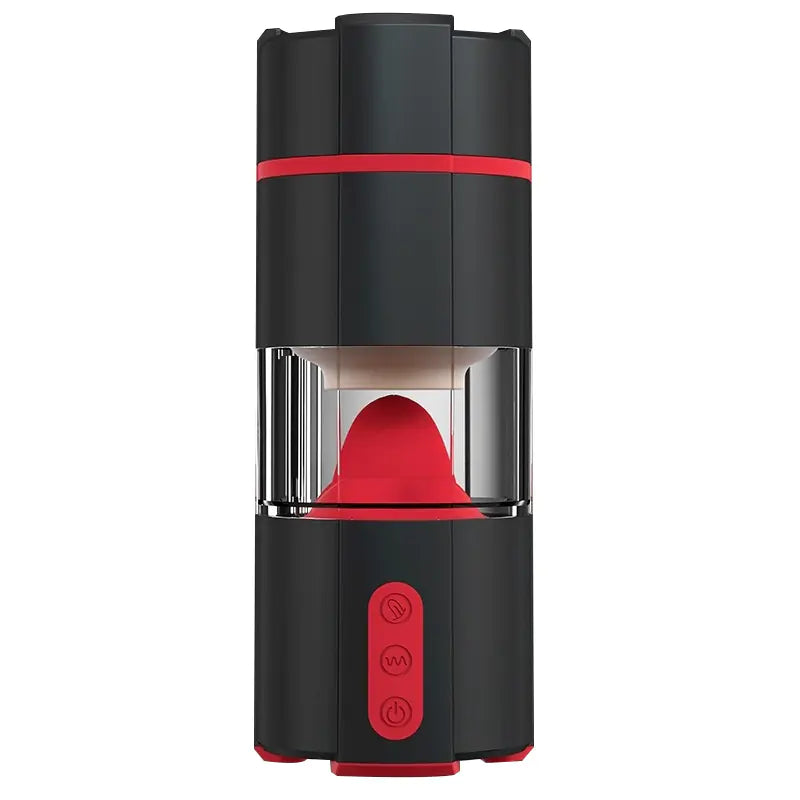 Electric Tongue Vibrating Male Masturbator Cup
