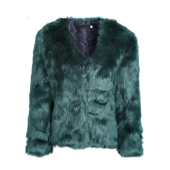 Faux Fur Short Jacket for Women