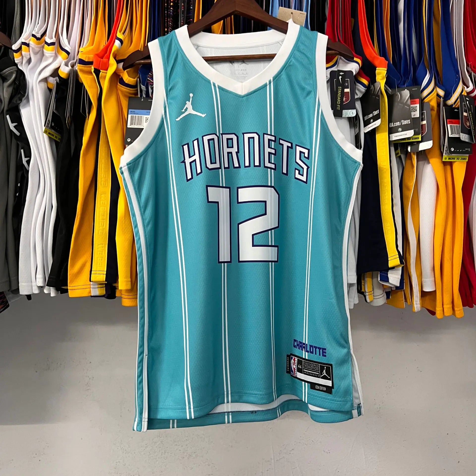 Hornets 2023 Season White Blue NBA Jerseys (Quick-Dry)