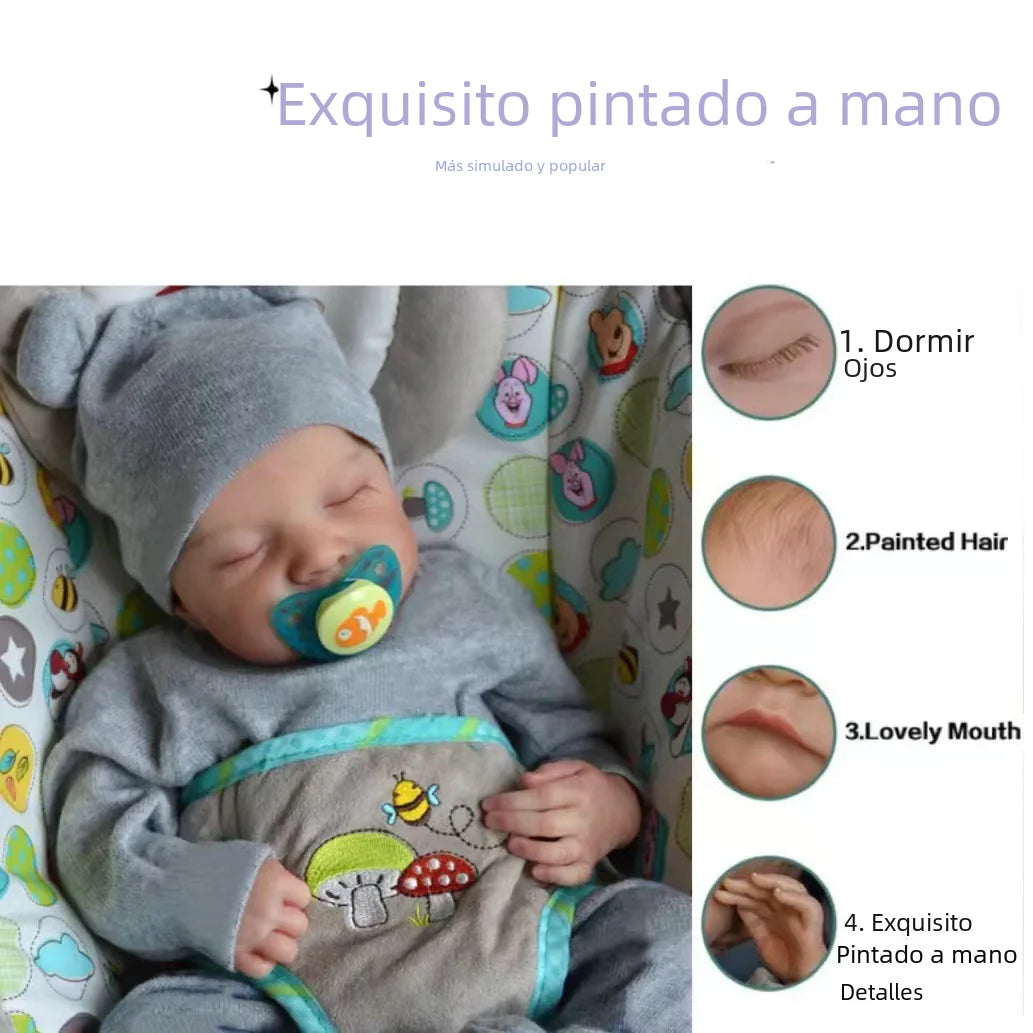 "18-Inch Reborn Doll for Boys and Girls, Waterproof"