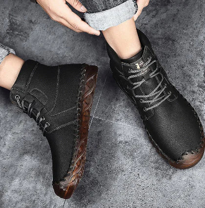 Retro High-Top Casual Tooling Boots for Trendy Look