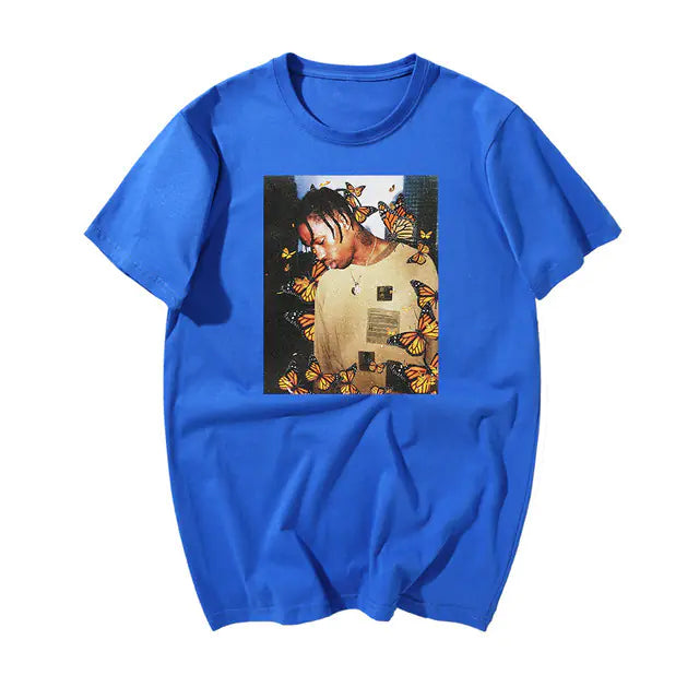 Custom Printed Short Sleeve Round Neck T-Shirt