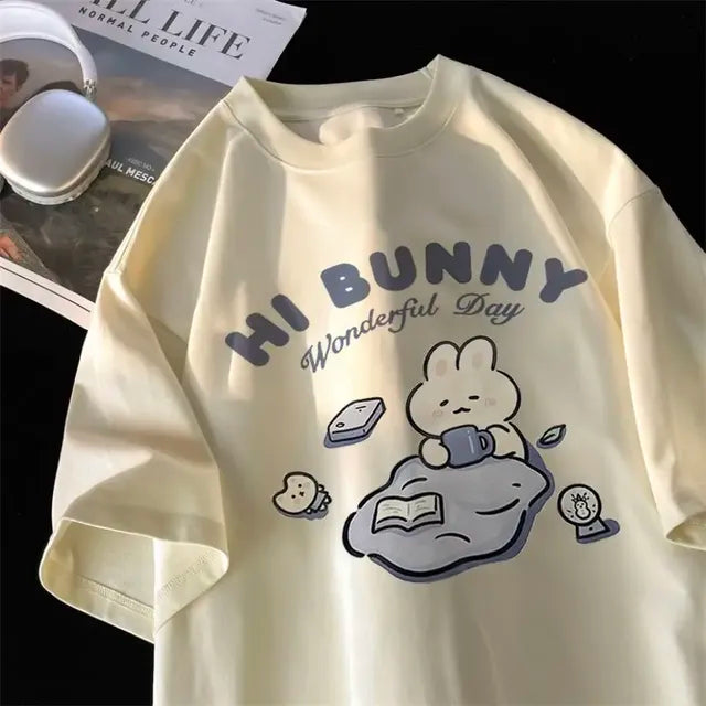 Trendy Short Sleeve Women's Cotton T-shirts