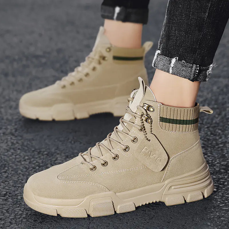 Men's High-Top Martin Leather Boots - New British Style