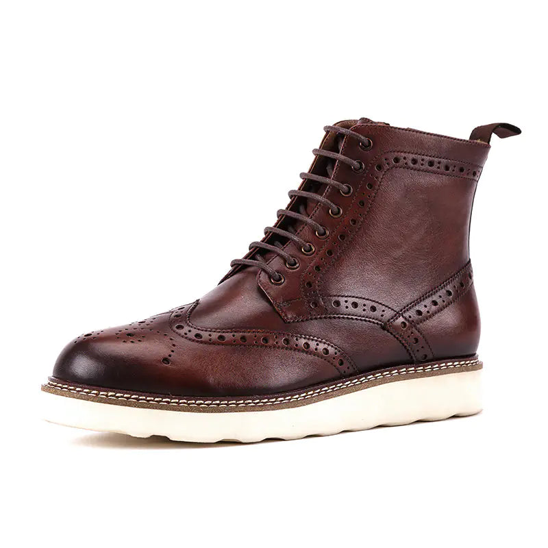 Men's British Style Leather Martin Boots