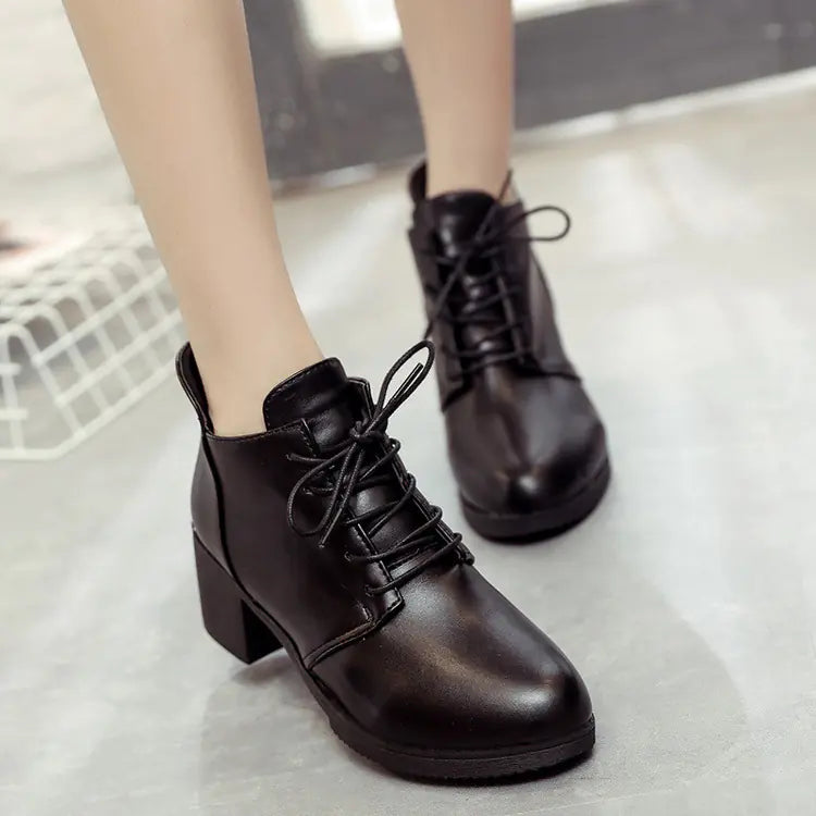 Runde Zehenkappen Oxford-Schuhe im britischen Stil
