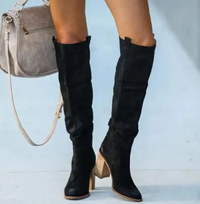 Overknee-Stiefel mit Absatz