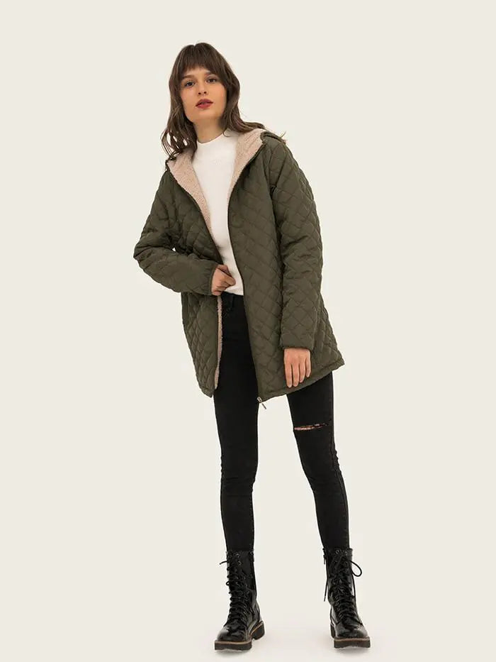 Lightweight Hooded Long Sleeve Cotton Jacket