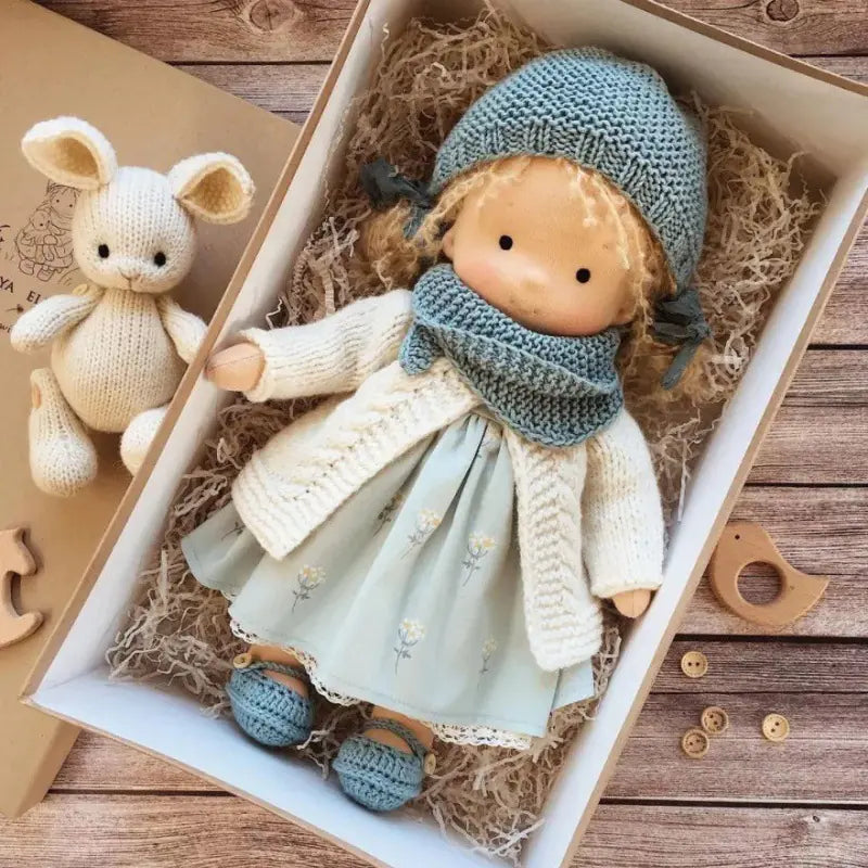 Handmade Mini Dress-Up Doll DIY Gift Box Set