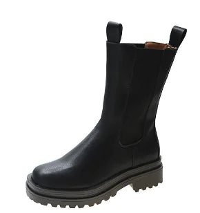 Stylish Women's Mid-Tube Martin Boots with Thick Soles