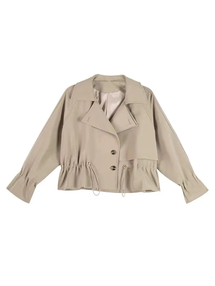 Fashion Women's Short Windbreaker Coat