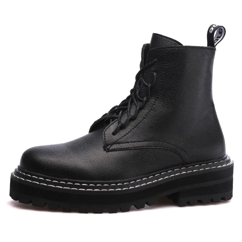 Classic Women's Round-Toe Lace-Up Martin Boots