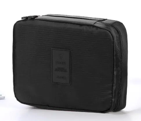 Pink Travel Pouch and Toiletry Organizer Bag Set