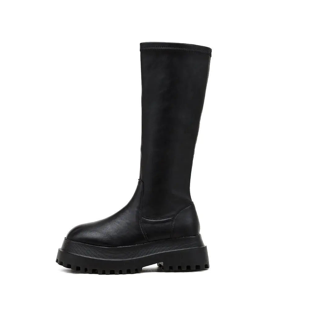 Botas Martin de mujer con cremallera lateral y suela gruesa