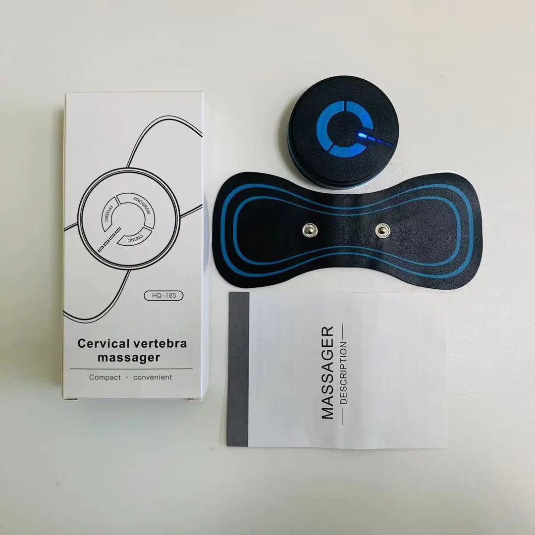 Minimasajeador portátil de cuello con terapia de pulsos EMS