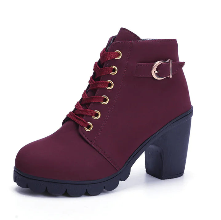 Martin Boots, Ankle Boots, Chunky High Heels
