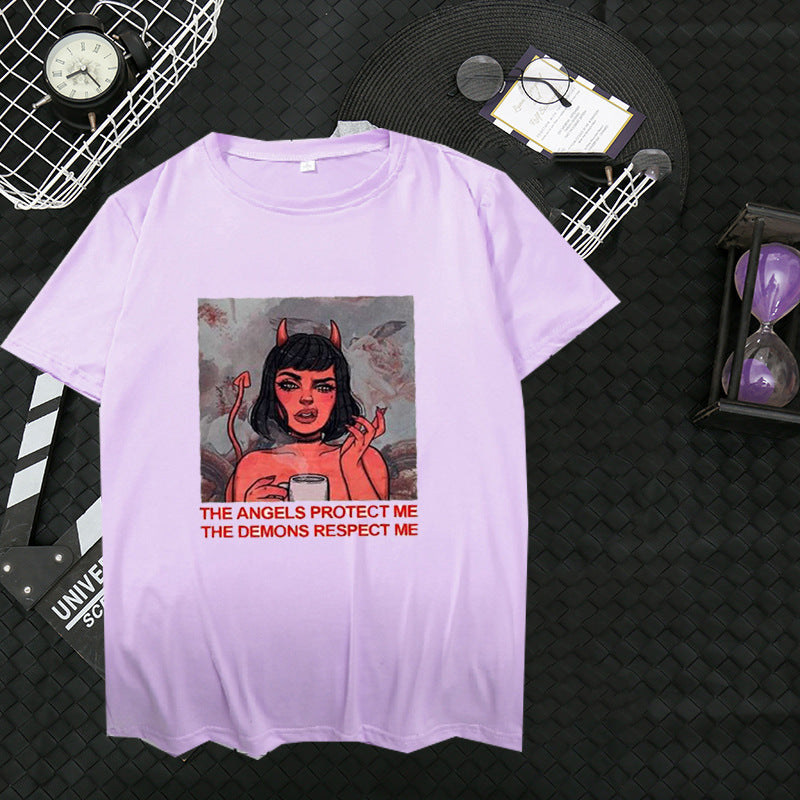Trendiges Damen-T-Shirt mit kurzen Ärmeln und lockerer Passform