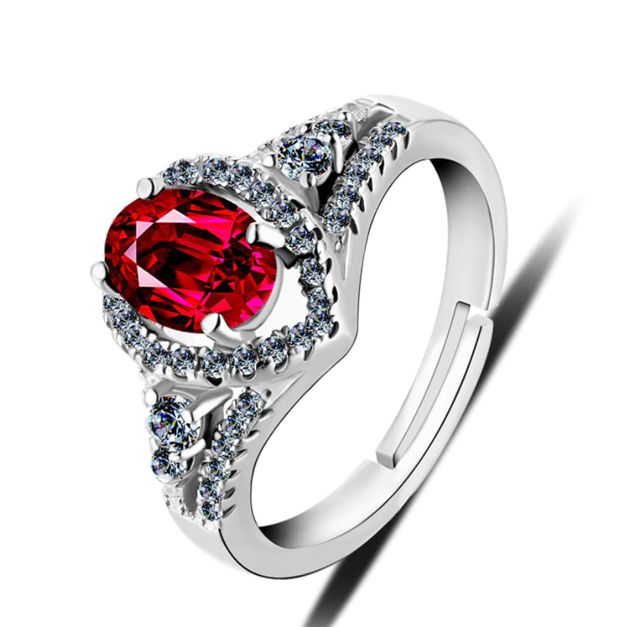 Simulated Diamond Ring with Zirconia Stones