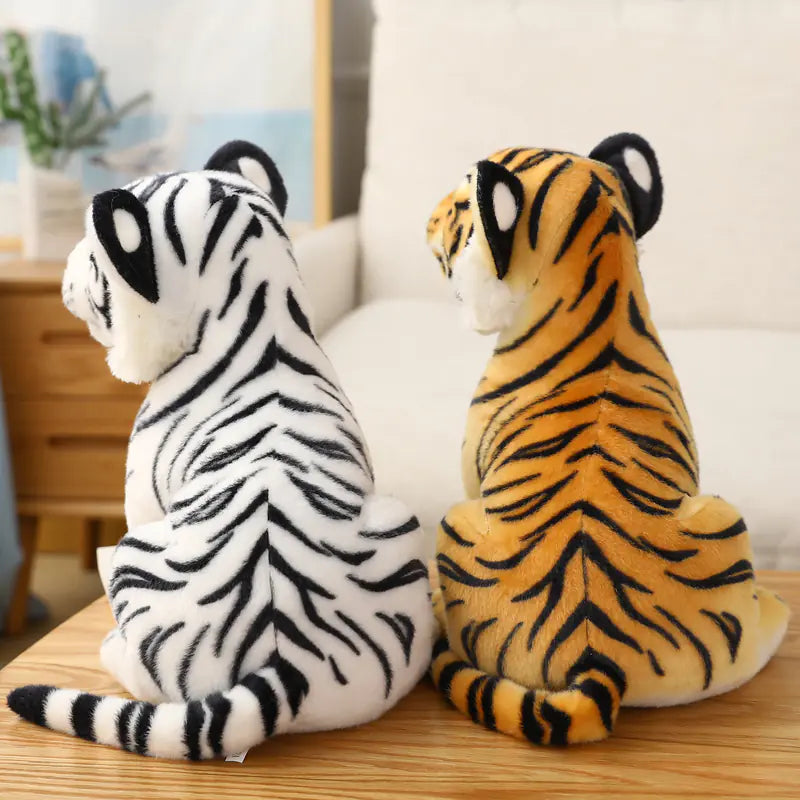 Tiger Plush Stuffed Toy - Soft Forest Animal Pillow