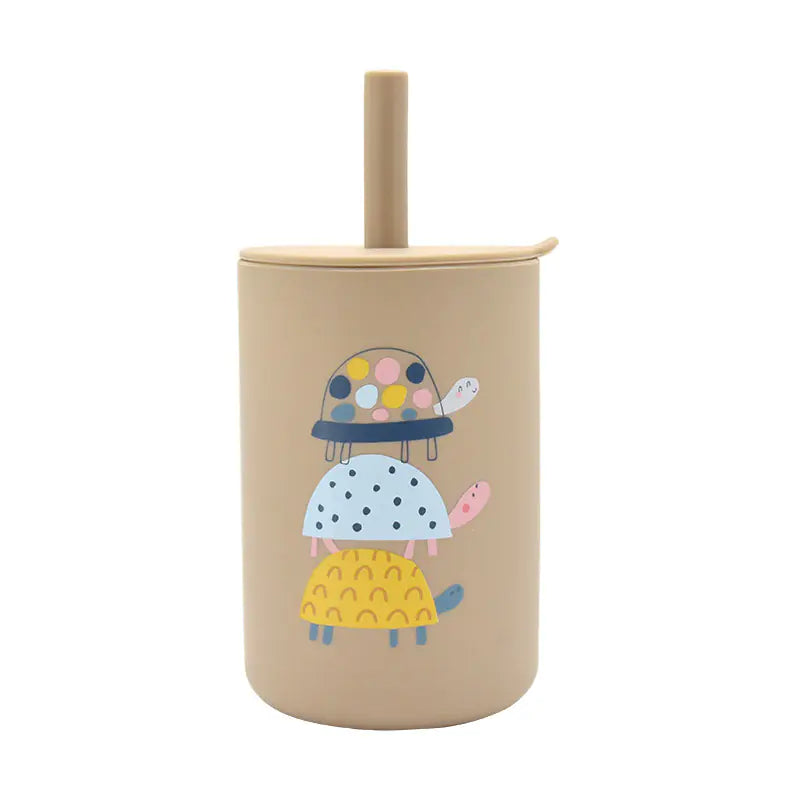 Leak-proof Silicone Children's Drinking Cup for Baby