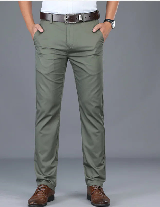 Men's Cotton Stretch Oversized Casual Business Pants