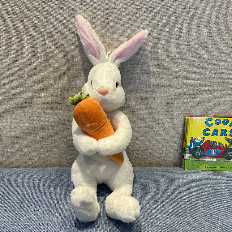 Cute White Rabbit Plush Toy for Easter Decor