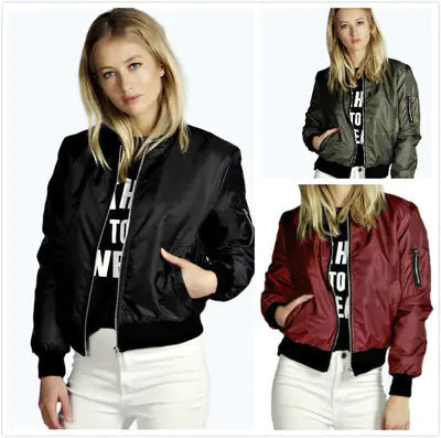 Trendy Short Zip Top with Jacket for Women