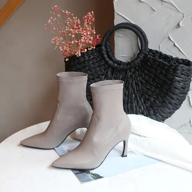 Botas Martin de tobillo de cuero auténtico para mujer