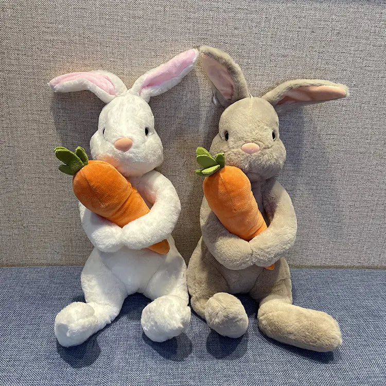 Cute White Rabbit Plush Toy for Easter Decor