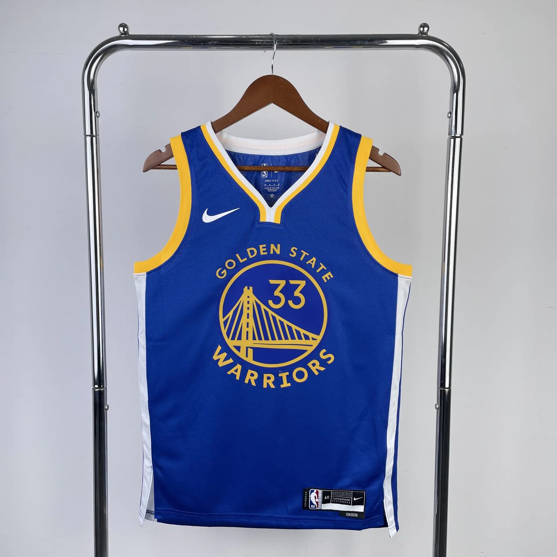 Warriors 23 Season Blue Jerseys: Curry, Thompson, Durant