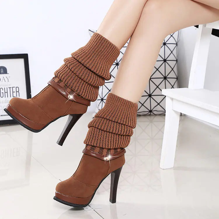 2019 New Over-the-Knee Slim Leg High Heel Boots
